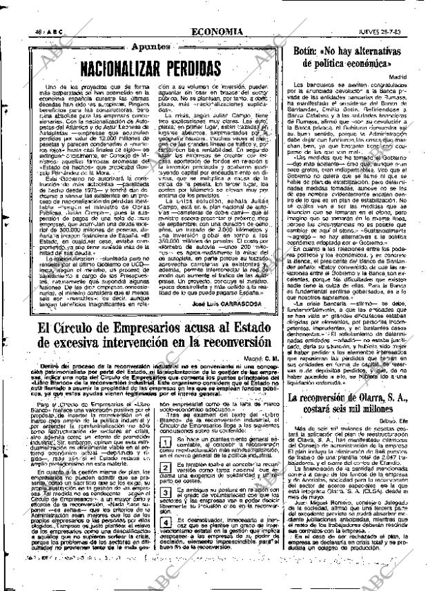 ABC MADRID 28-07-1983 página 48