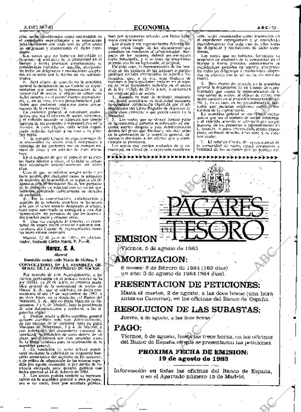 ABC MADRID 28-07-1983 página 55