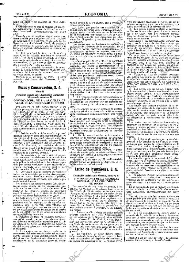ABC MADRID 28-07-1983 página 56
