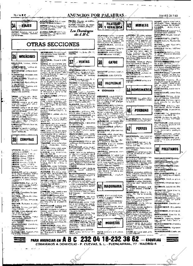 ABC MADRID 28-07-1983 página 76