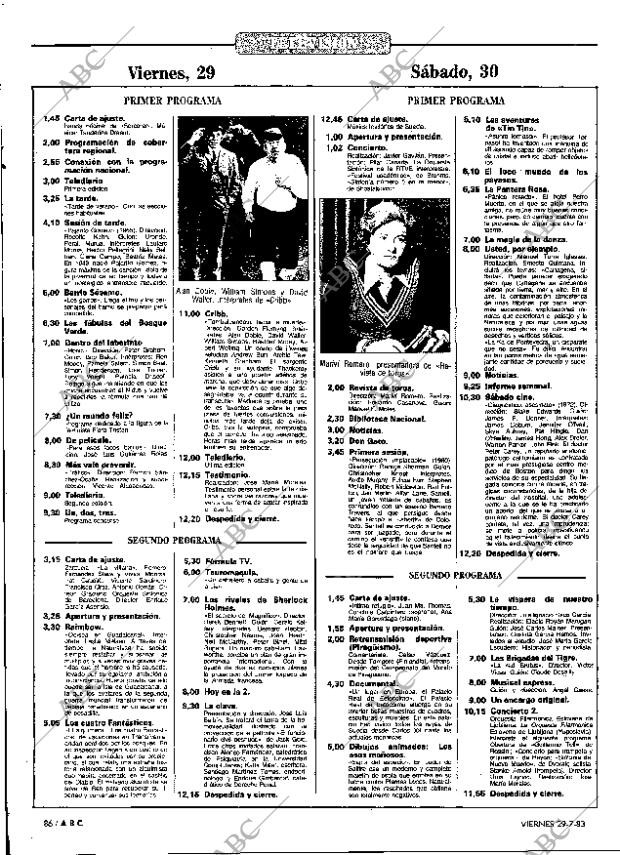 ABC MADRID 29-07-1983 página 86