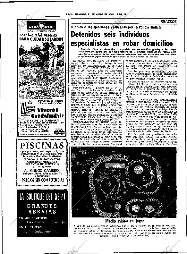 ABC SEVILLA 31-07-1983 página 28