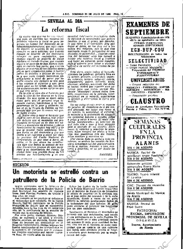 ABC SEVILLA 31-07-1983 página 29