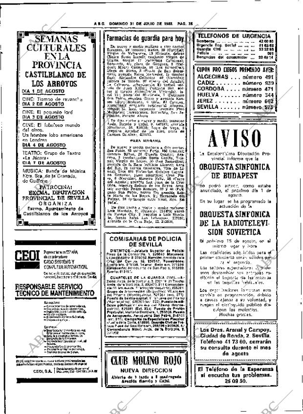 ABC SEVILLA 31-07-1983 página 50