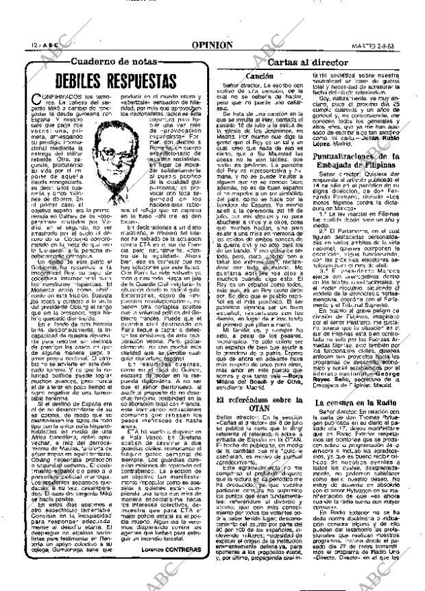 ABC MADRID 02-08-1983 página 12