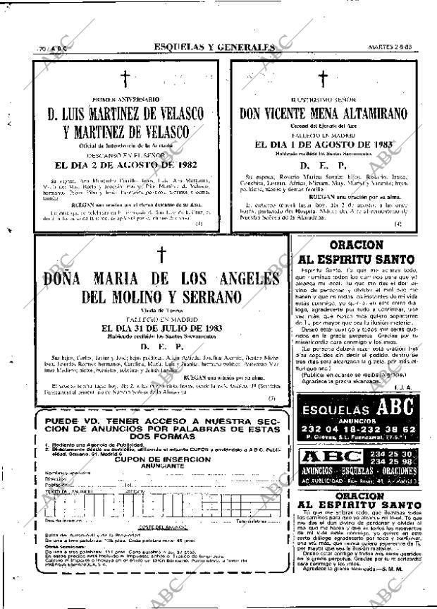ABC MADRID 02-08-1983 página 70
