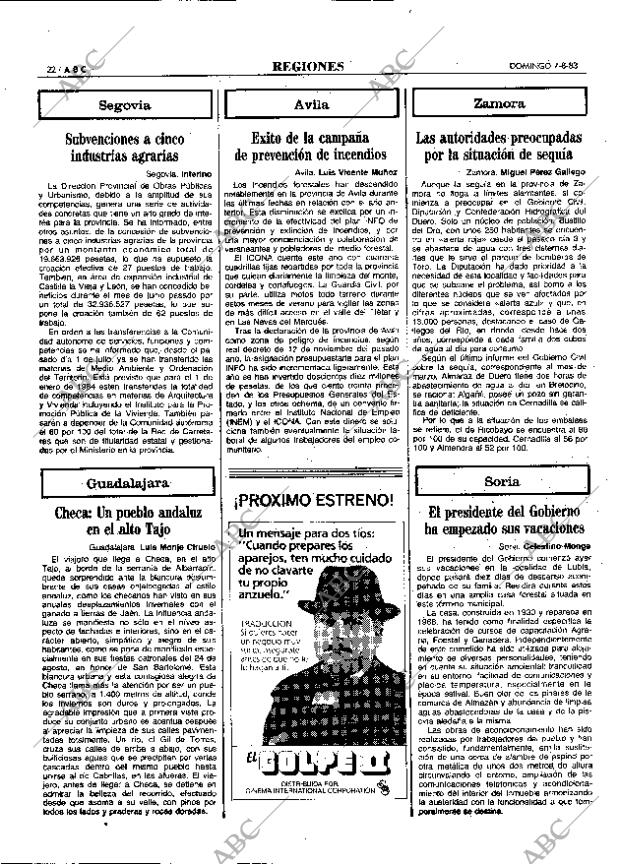 ABC MADRID 07-08-1983 página 22