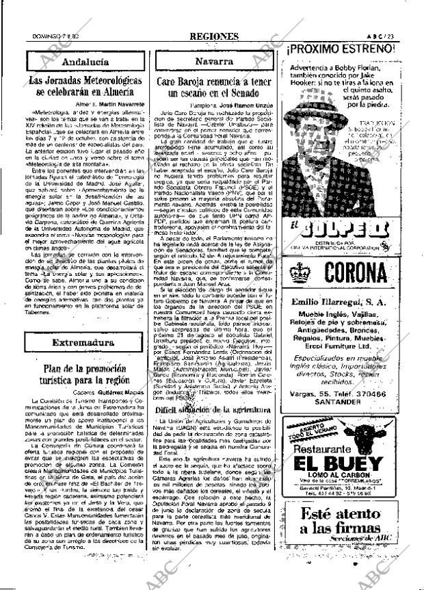 ABC MADRID 07-08-1983 página 23