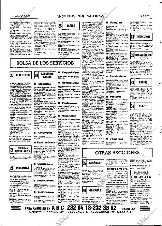 ABC MADRID 07-08-1983 página 71