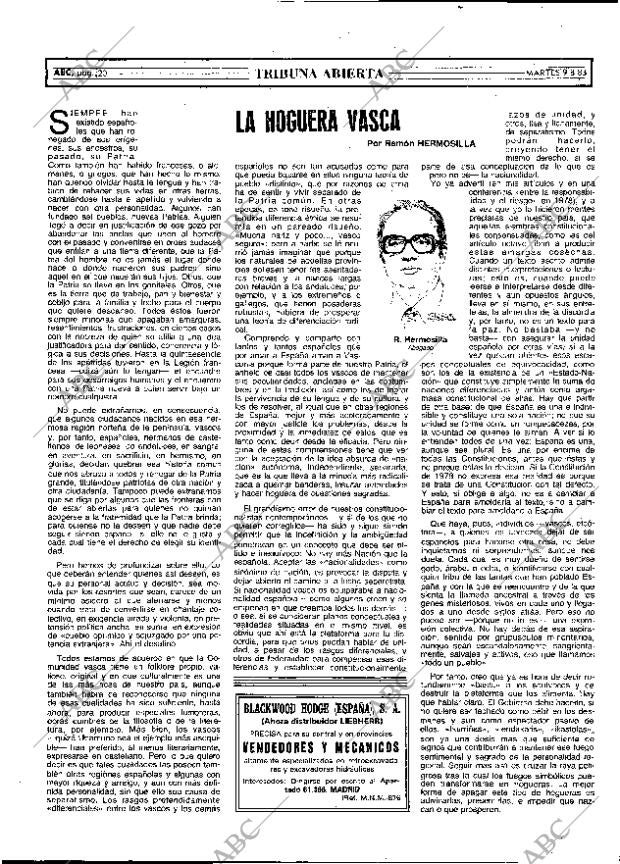 ABC MADRID 09-08-1983 página 20