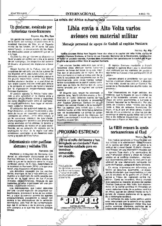 ABC MADRID 09-08-1983 página 23