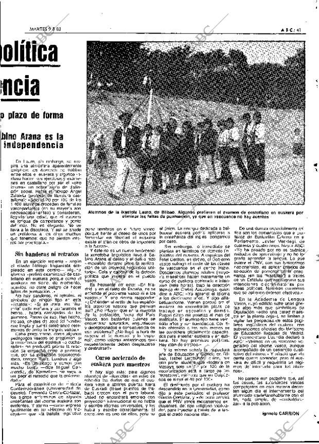 ABC MADRID 09-08-1983 página 41