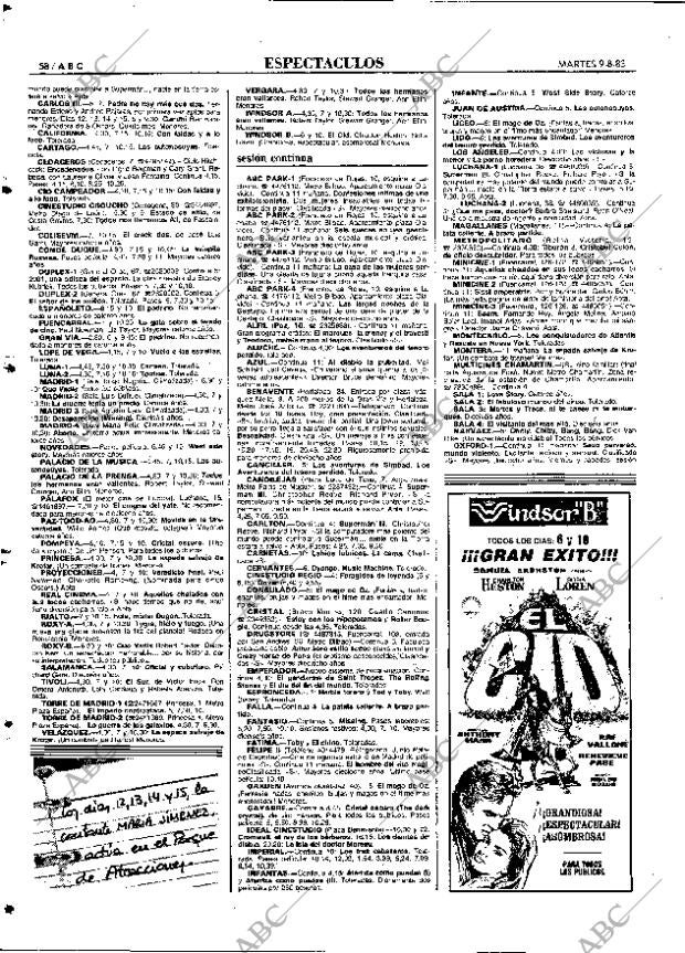 ABC MADRID 09-08-1983 página 58