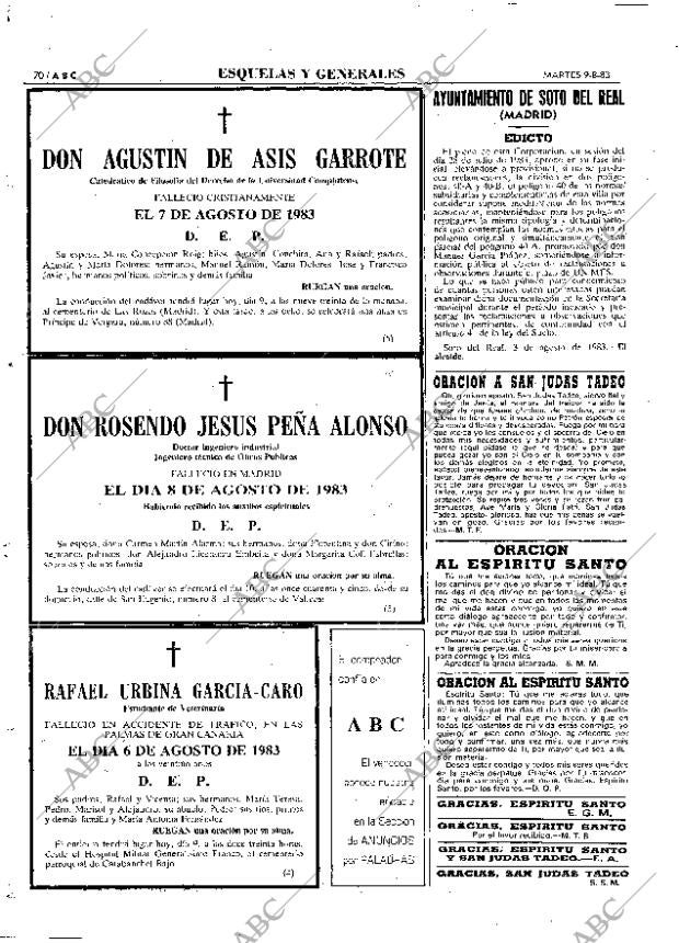 ABC MADRID 09-08-1983 página 70