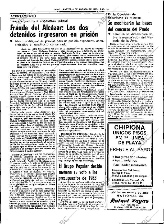 ABC SEVILLA 09-08-1983 página 31