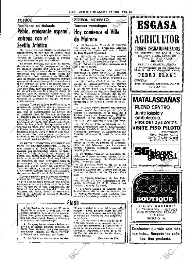 ABC SEVILLA 09-08-1983 página 45