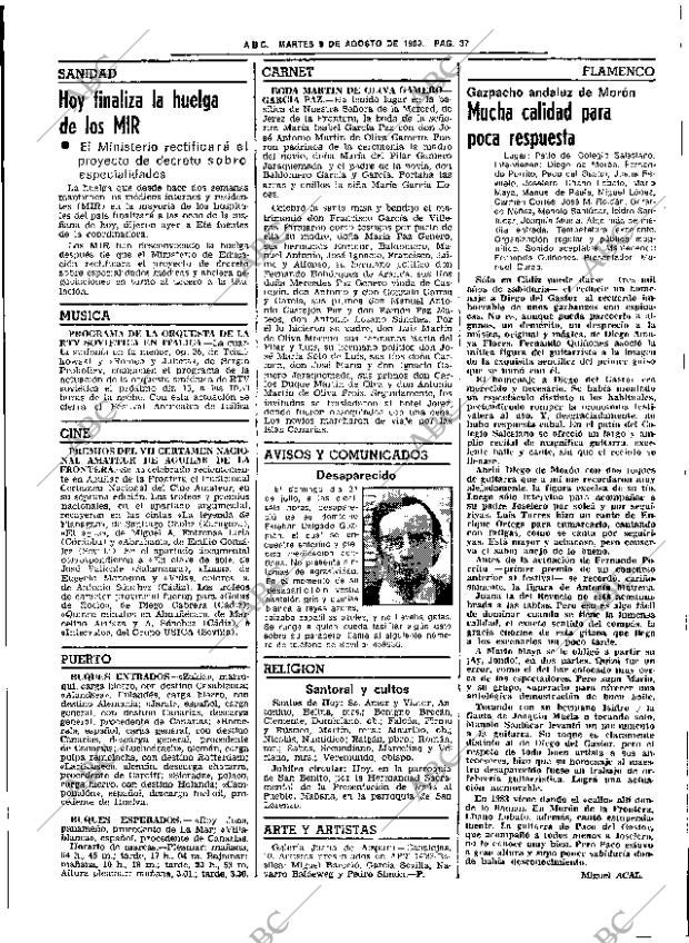 ABC SEVILLA 09-08-1983 página 49