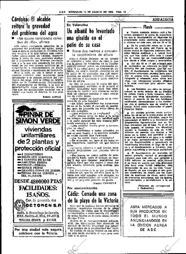 ABC SEVILLA 10-08-1983 página 22