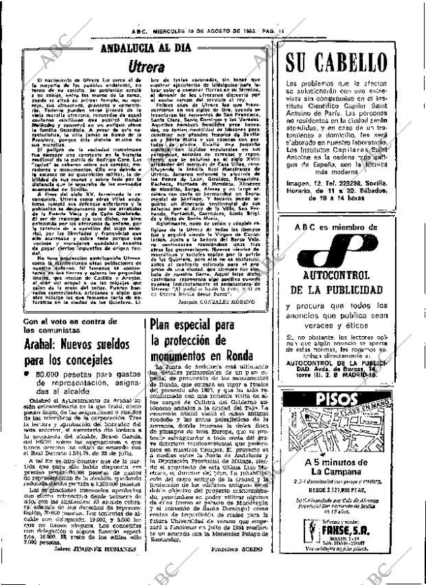 ABC SEVILLA 10-08-1983 página 23