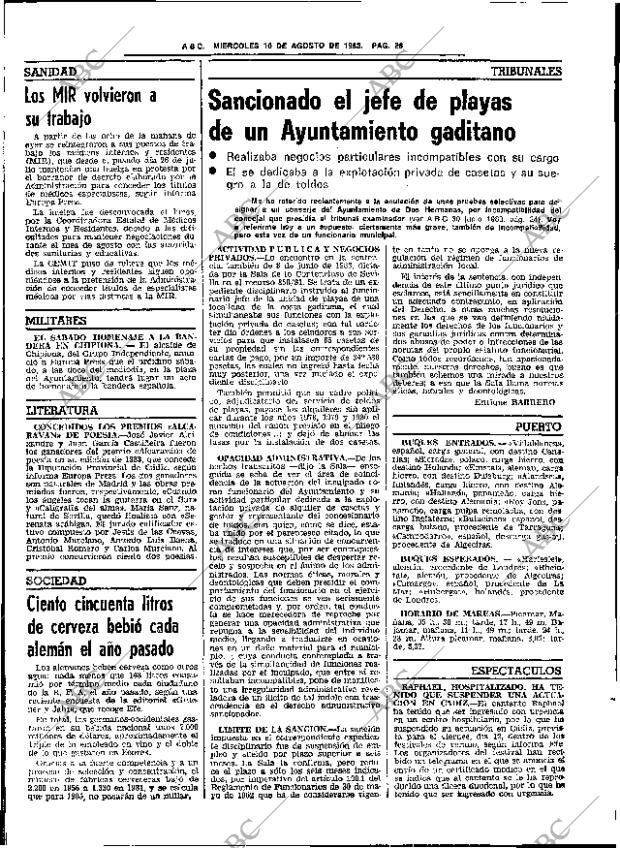 ABC SEVILLA 10-08-1983 página 38