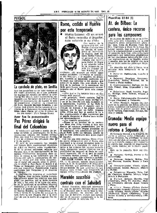 ABC SEVILLA 10-08-1983 página 45
