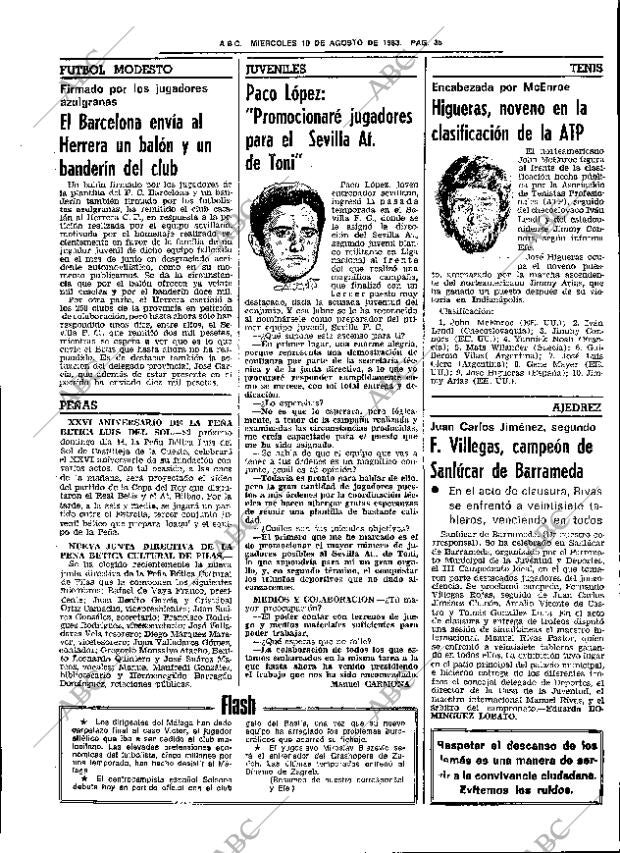 ABC SEVILLA 10-08-1983 página 47