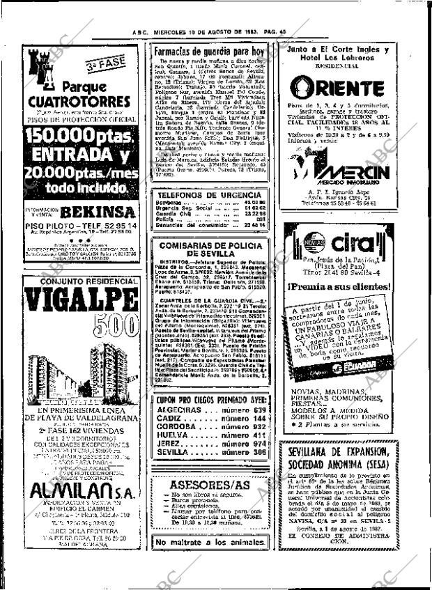 ABC SEVILLA 10-08-1983 página 52