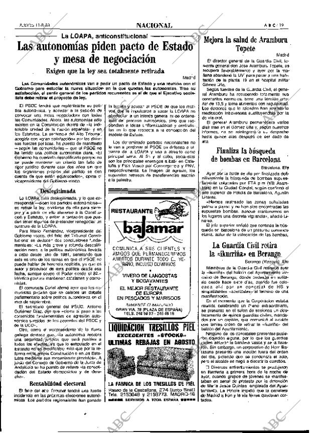 ABC MADRID 11-08-1983 página 19