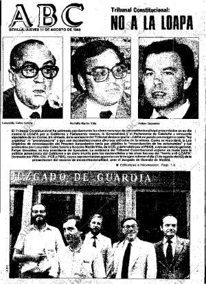 ABC SEVILLA 11-08-1983 página 1