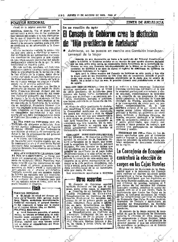 ABC SEVILLA 11-08-1983 página 16