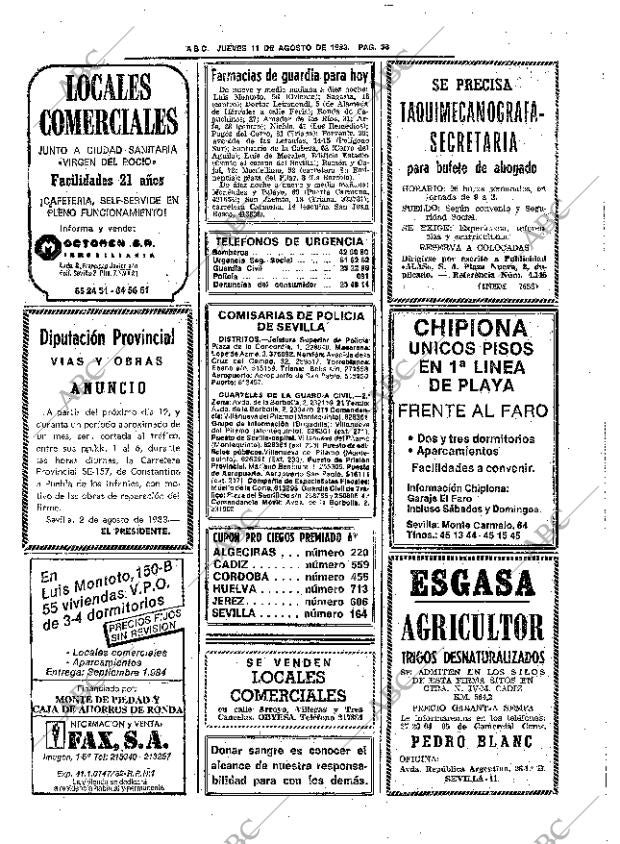 ABC SEVILLA 11-08-1983 página 48