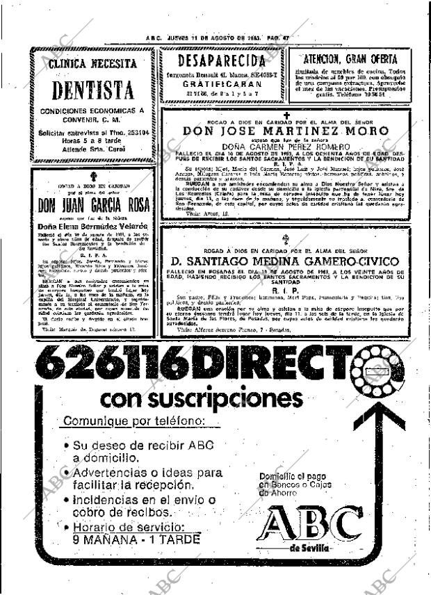 ABC SEVILLA 11-08-1983 página 57