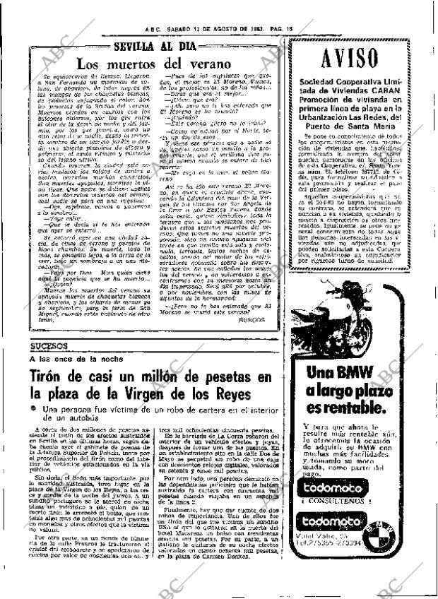ABC SEVILLA 13-08-1983 página 21
