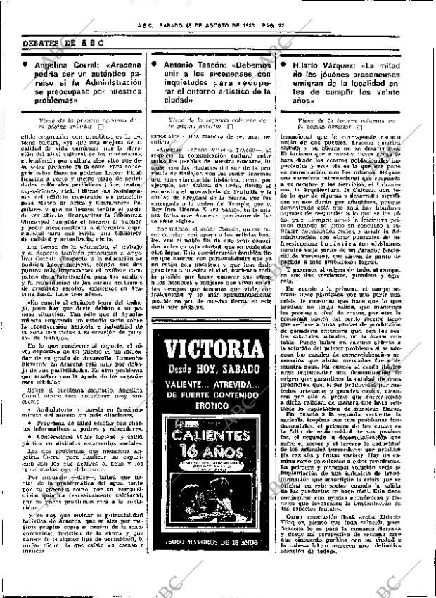 ABC SEVILLA 13-08-1983 página 28