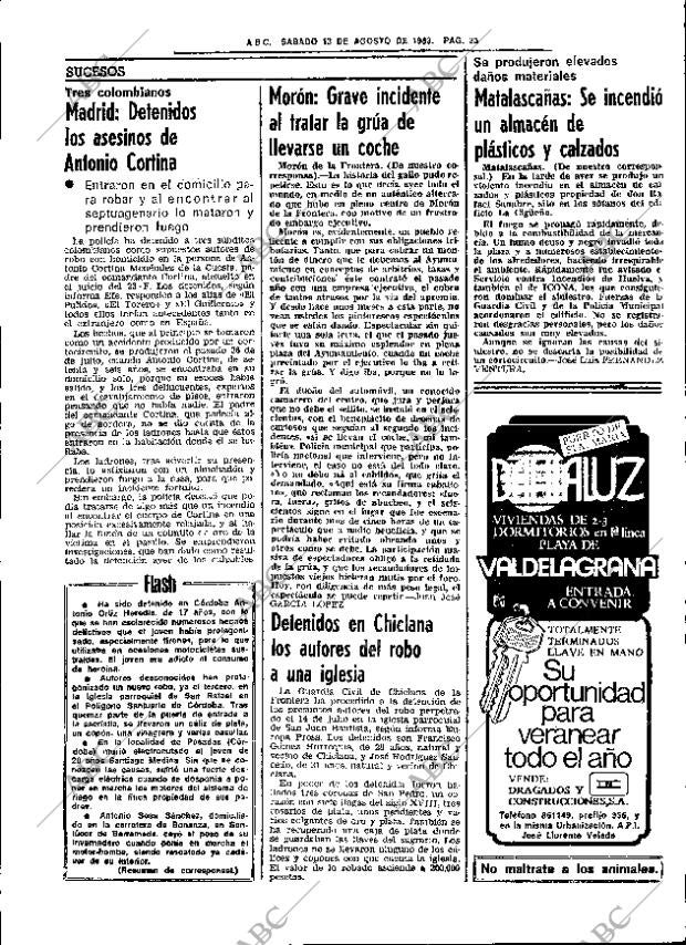 ABC SEVILLA 13-08-1983 página 29