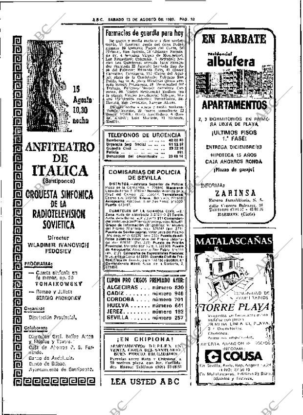 ABC SEVILLA 13-08-1983 página 38