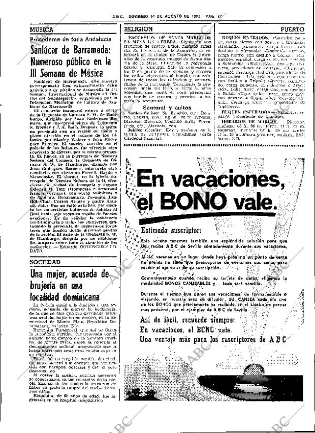 ABC SEVILLA 14-08-1983 página 41