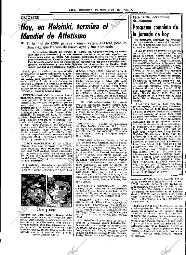 ABC SEVILLA 14-08-1983 página 43