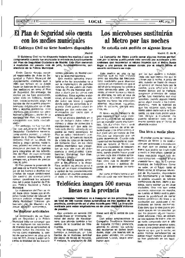 ABC MADRID 17-08-1983 página 25