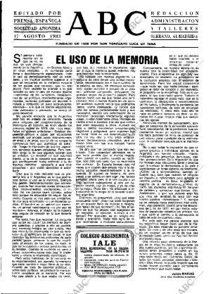 ABC MADRID 17-08-1983 página 3