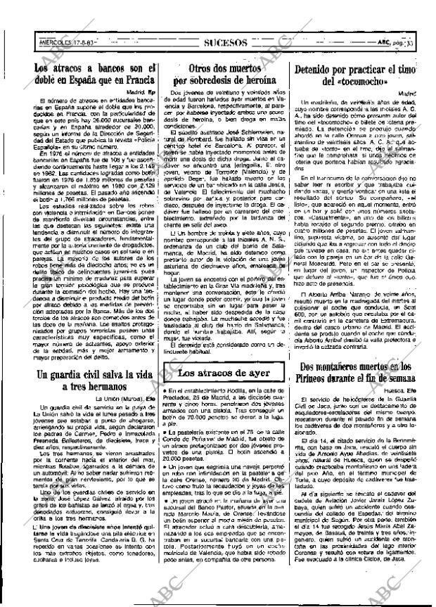 ABC MADRID 17-08-1983 página 33