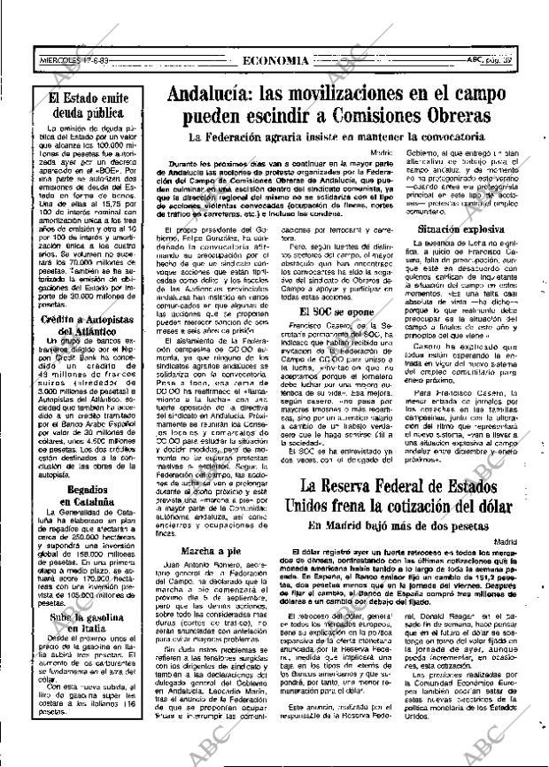 ABC MADRID 17-08-1983 página 39