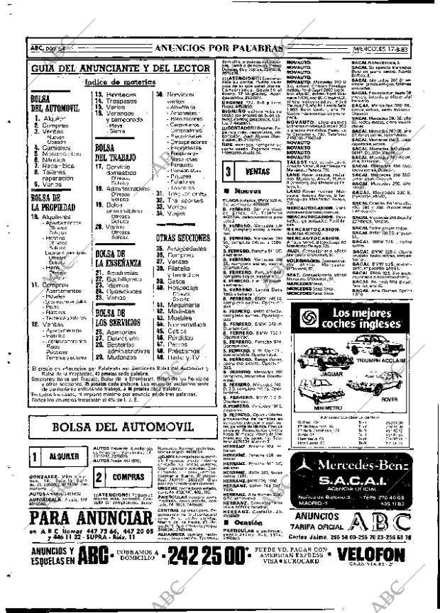 ABC MADRID 17-08-1983 página 54