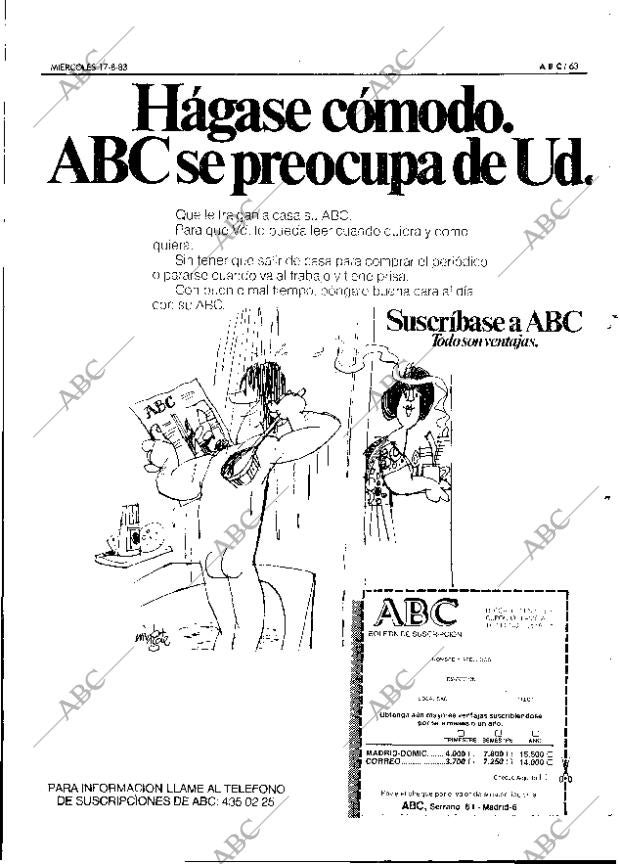 ABC MADRID 17-08-1983 página 63