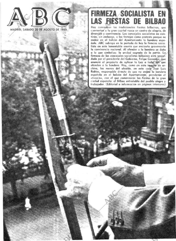 ABC MADRID 20-08-1983 página 1
