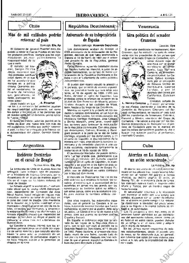 ABC MADRID 20-08-1983 página 21