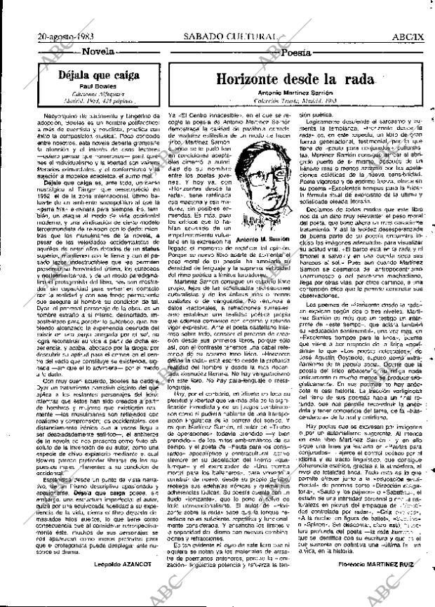 ABC MADRID 20-08-1983 página 43