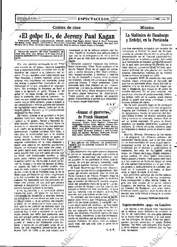 ABC MADRID 20-08-1983 página 59