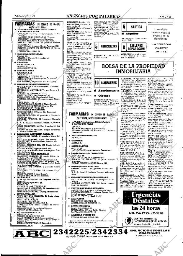 ABC MADRID 20-08-1983 página 65