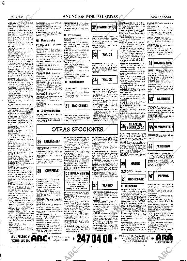 ABC MADRID 20-08-1983 página 68
